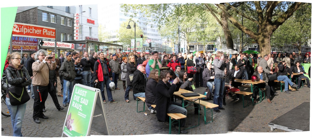 Die Gr&uuml;nen - Wahlkampfh&ouml;hepunkt Z&uuml;lpicher Platz